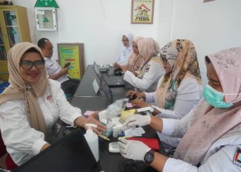 Puluhan Pegawai Ikuti CKG di Pustu Balai Kota Padang