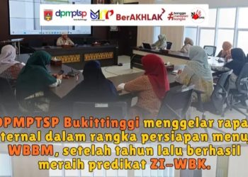 DPMPTSP Bukittinggi Gelar Rapat Persiapan Menuju WBBM