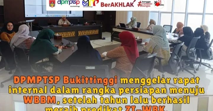 DPMPTSP Bukittinggi Gelar Rapat Persiapan Menuju WBBM