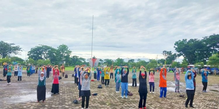 Tak Hanya Pusat Perdagangan, Pasar Raya Fase VII Difungsikan untuk Olahraga ASN Pemko Padang