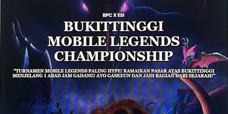 Sambut 100 Tahun Jam Gadang, Turnamen Mobile Legends Championship Akan Digelar di Bukittinggi