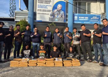Penyelundupan 100 Kg Ganja dari Sumut Digagalkan, Empat Tersangka Ditangkap di Bukittinggi