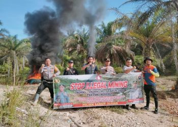 Polisi Musnahkan Tambang Emas Ilegal di Solok Selatan, Terduga Pelaku Melarikan Diri
