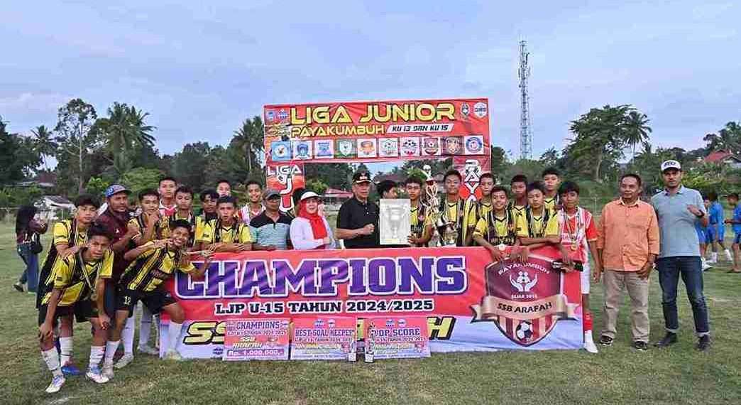 Wawako Payakumbuh Tutup Liga Junior Payakumbuh KU-13 dan KU-15