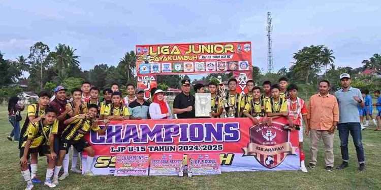 Wawako Payakumbuh Tutup Liga Junior Payakumbuh KU-13 dan KU-15