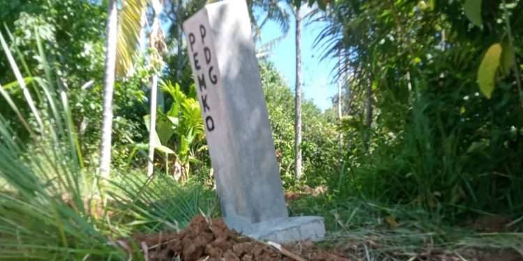 Amankan Aset, Pemko Padang Pasang Tanda Patok Tanah