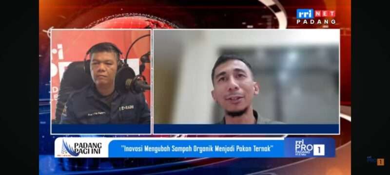 Ilham Akbar di RRI Padang: Maggot Solusi Cerdas Kurangi Sampah dan Tingkatkan Ekonomi