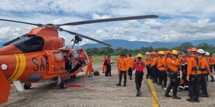 PT Semen Padang Ikut Latihan Gabungan Heli Rescue Basarnas di Padang