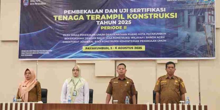 Terbaik di Sumatra, Dinas PUPR Kota Payakumbuh Kembali Laksanakan Uji Sertifikasi Tenaga Konstruksi