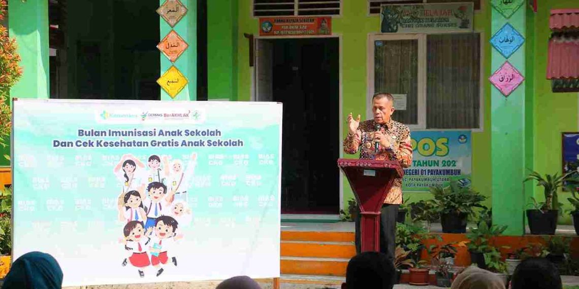 Pemko Payakumbuh Luncurkan Program Bulan Imunisasi Anak Sekolah