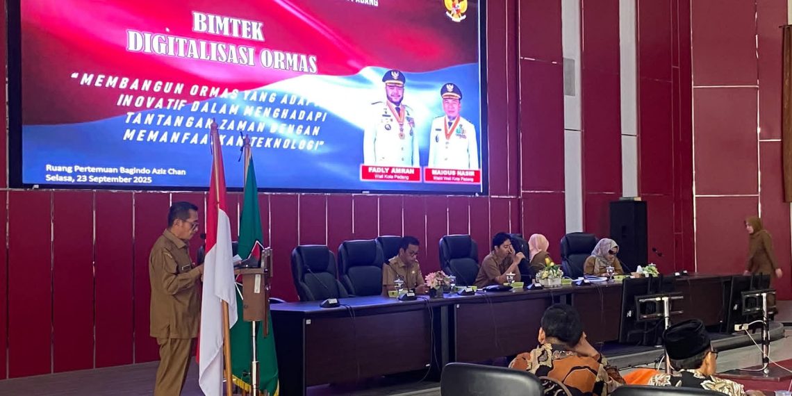 Pemko Padang Dorong Ormas Gunakan Digitalisasi untuk Pelaporan