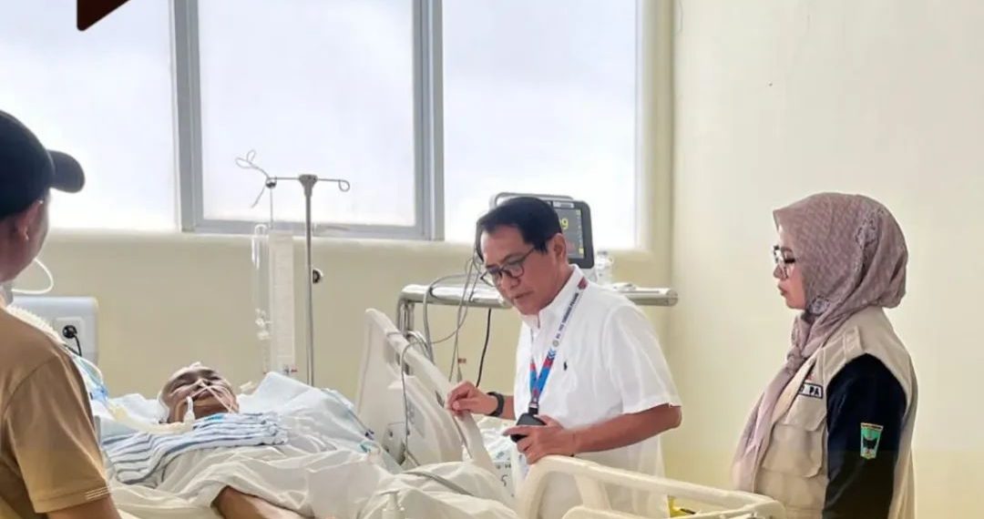 JKA Jenguk Korban Kekerasan di RS Yosudarso Padang