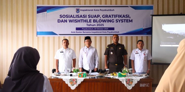 Cegah Korupsi, Pemko Payakumbuh Gelar Sosialisasi Suap, Grarifikasi dan Aplikasi WBS