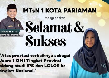 Siswi MTsN 1 Pariaman Juara 1 Olimpiade Tingkat Sumbar, Lolos ke Tingkat Nasional