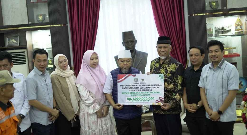 Bengkulu Salurkan Bantuan Senilai Rp1 Miliar untuk Sumbar