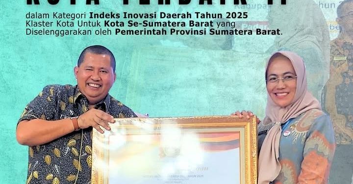 Padang Terbaik Kedua Indeks Inovasi Daerah di Sumbar