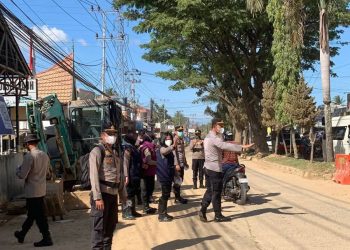 Pembersihan Jalan Jalur Unand, Polsek Pauh Jaga Arus Lalu Lintas