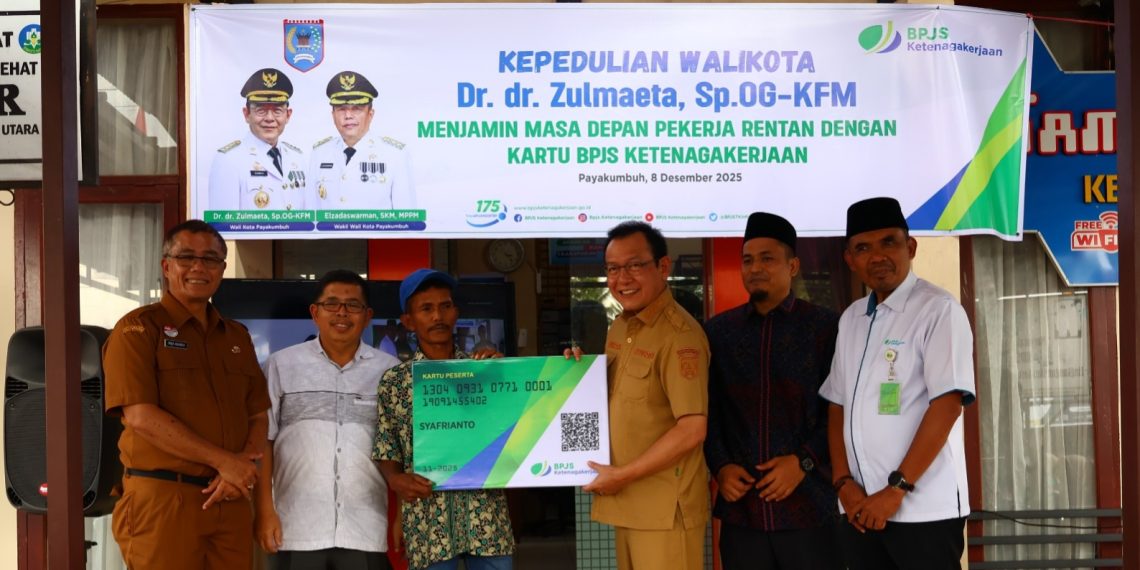 Wako Payakumbuh Lindungi 2.410 Pekerja Rentan dari Risiko Kecelakaan, Siapkan Anggaran APBD 2026