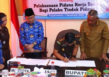 Pemko Payakumbuh dan Kejari Teken Kerjasama Pidana Kerja Sosial