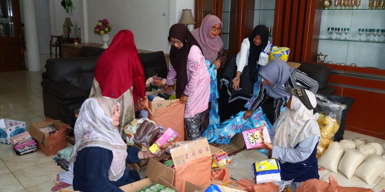 Puluhan Paket Sembako Siap Dikirim, GOW Payakumbuh Tunjukkan Kepedulian Lintas Daerah
