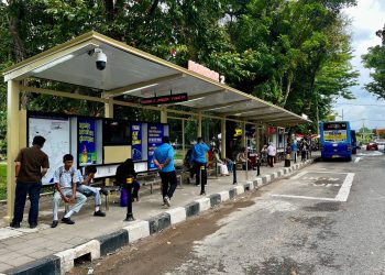 Peningkatan Layanan Trans Padang, Halte Imam Bonjol Koridor 2 dan 3 Tampil Lebih Nyaman