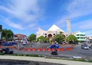 Kawasan Air Mancur Pasar Raya Padang Akan Jadi “Time Square”