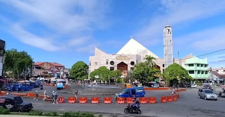 Kawasan Air Mancur Pasar Raya Padang Akan Jadi “Time Square”
