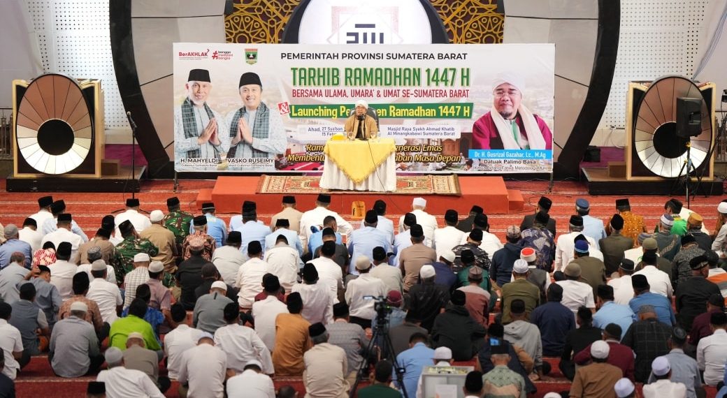 Pemprov Sumbar Gelar Tarhib Ramadhan dan Luncurkan Pesantren Ramadhan 1447 H