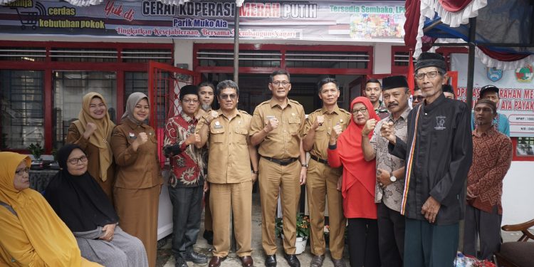Perkuat Ekonomi Kerakyatan, Pemko Payakumbuh Resmikan Gerai Koperasi Merah Putih di Parik Muko Aia