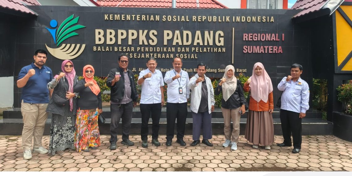 PJKIP Padang Audiensi dengan BBPPKS Perkuat Sinergi dan Bahas Digitalisasi Bansos