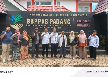 PJKIP Padang Audiensi dengan BBPPKS Perkuat Sinergi dan Bahas Digitalisasi Bansos