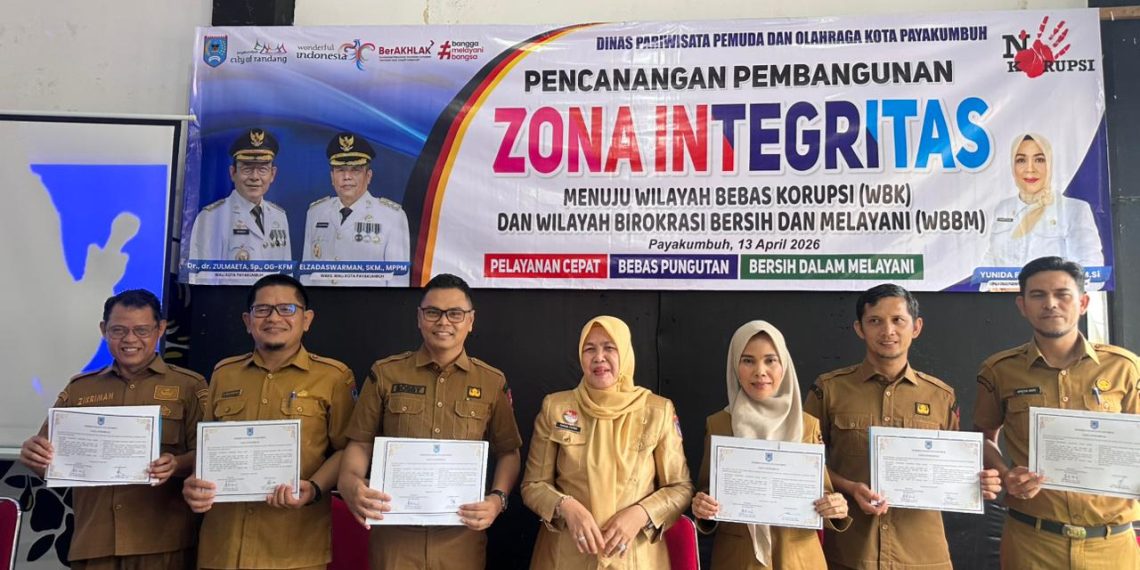 Wujudkan Birokrasi Bersih, Disparpora Payakumbuh Canangkan Zona Integritas Menuju WBK-WBBM