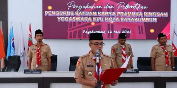 Rida Ananda Lantik Pengurus Saka Yogaswara KPU Payakumbuh Masa Bakti 2025-2030