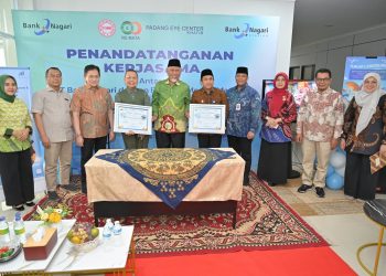 Kolaborasi Bank Nagari–Padang Eye Center Tembus Rp140 Miliar, Mahyeldi: Kebersamaan Kunci Kemajuan Daerah