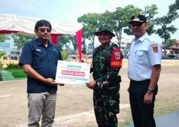 PT Semen Padang Salurkan 500 Zak Semen untuk Dukung TMMD ke-129 di Agam dan Lima Puluh Kota