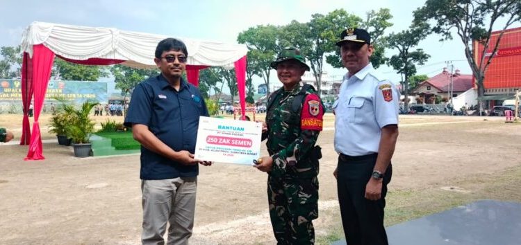 PT Semen Padang Salurkan 500 Zak Semen untuk Dukung TMMD ke-129 di Agam dan Lima Puluh Kota