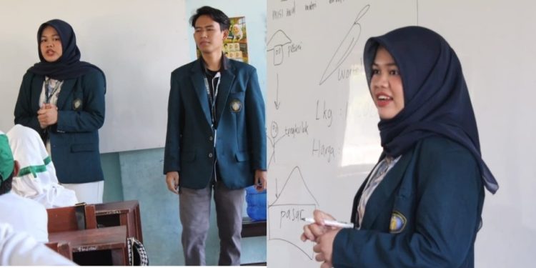 Mahasiswi Universitas Brawijaya Asal Payakumbuh Ratu Tifani Tasyamura, Ciptakan Suasana Belajar Interaktif Di MI Mathlaul Huda Malang