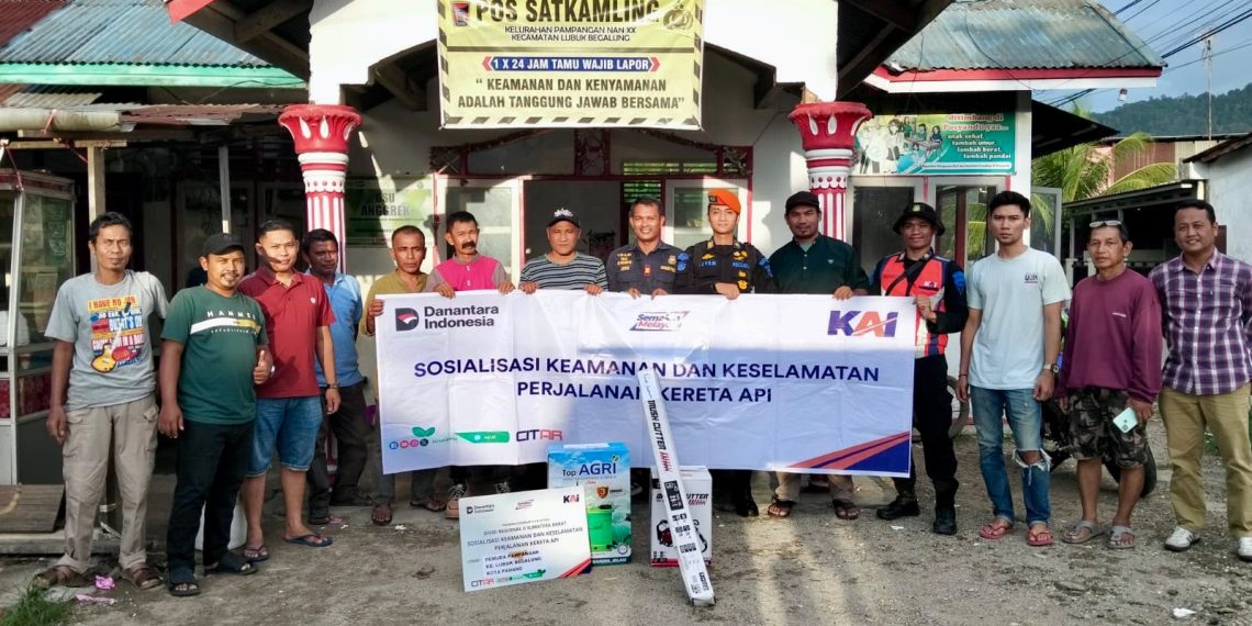 KAI Divre II Sumbar Gandeng Masyarakat Wujudkan Budaya Selamat di Jalur Rel