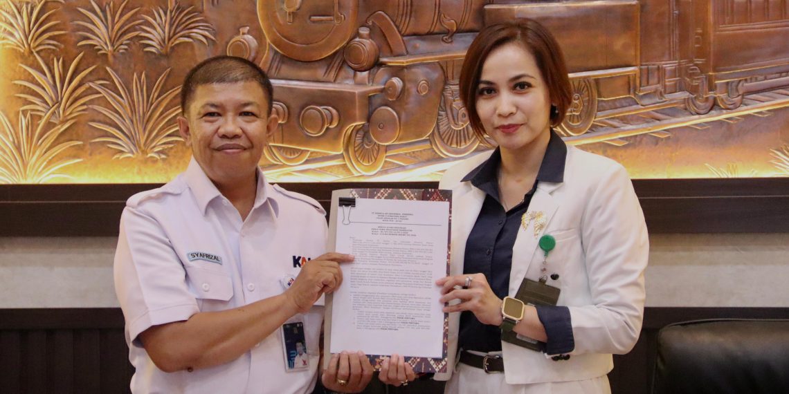 Perkuat Layanan Kesehatan Pekerja, KAI Divre II Sumbar Jalin Kerja Sama dengan RSU Bunda Padang
