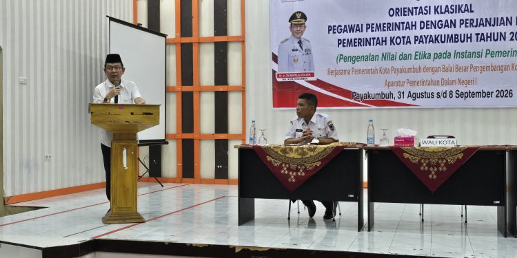 Buka Orientasi 124 PPPK, Zulmaeta Tekankan Disiplin dan Etika ASN Pemko Payakumbuh