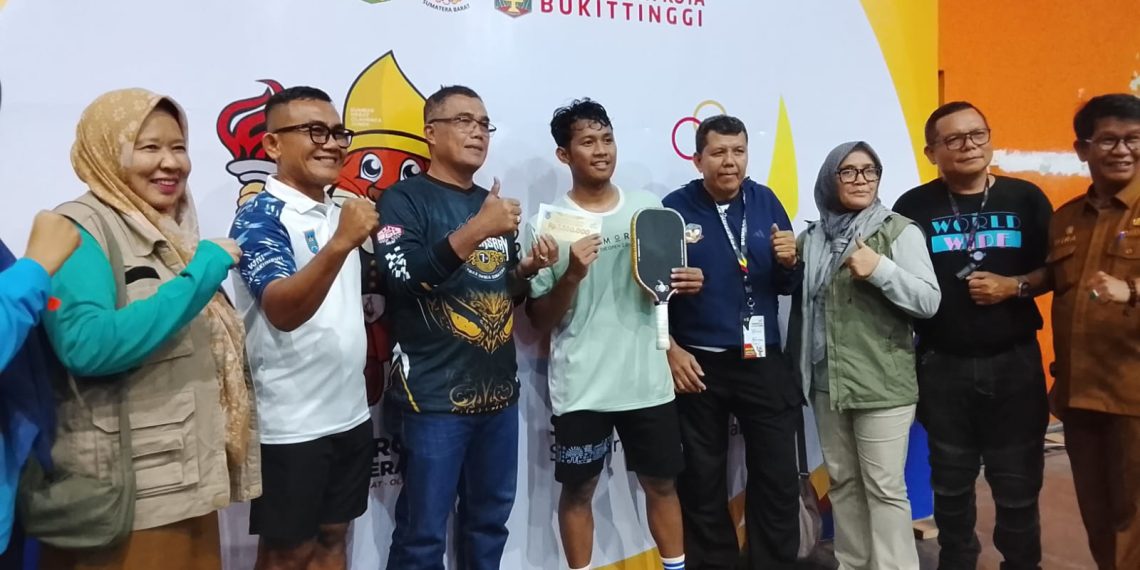 Muhammad Ariq Sabet Emas Pickleball Porprov Sumbar XVI, Pemko Payakumbuh Bangga Atas Kemenangan Dramatis di Final