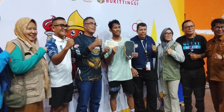 Muhammad Ariq Sabet Emas Pickleball Porprov Sumbar XVI, Pemko Payakumbuh Bangga Atas Kemenangan Dramatis di Final
